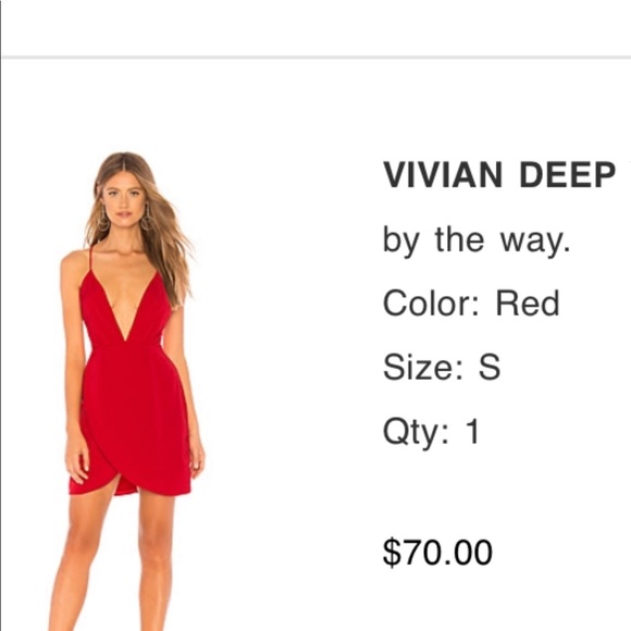 Red Dress - Revolve - Picture 1 of 5